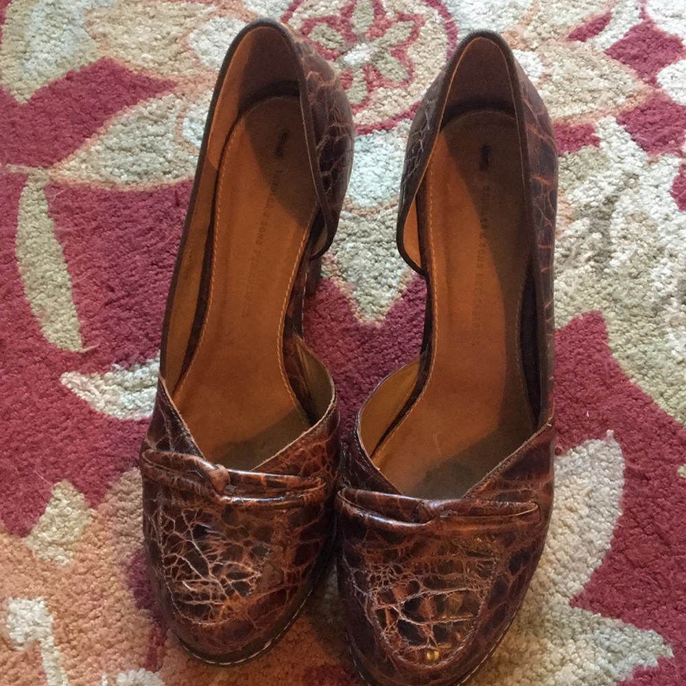 Anthropologie, Schuler & Sons Crocodile Heels (9)